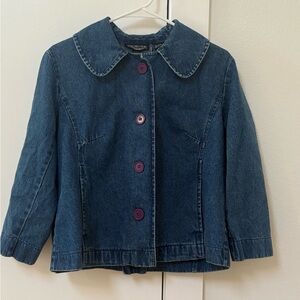 Vintage 100% cotton peter pan collar jacket